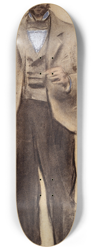 Ramn Casas - Portrait of Manolo Hugu 8.25 inch art skate deck