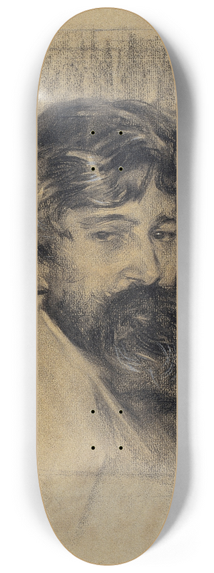 Ramn Casas - Portrait of Santiago Rusiol 8.25 inch art skate deck
