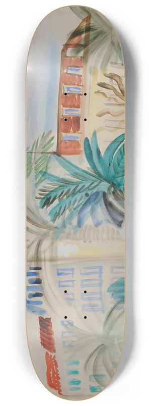 Raoul Dufy - Htel  Cannes 8.25 inch art skate deck