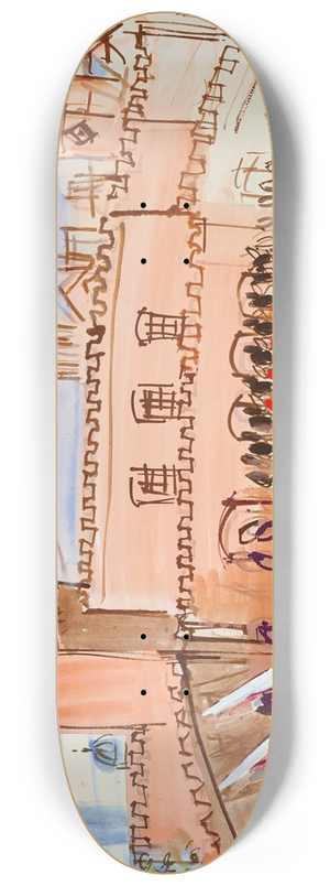 Raoul Dufy - La relve de la garde 8.25 inch art skate deck