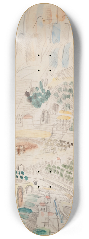 Raoul Dufy - Vue de Vence au pied de Saint-Jeannet 8.25 inch art skate deck
