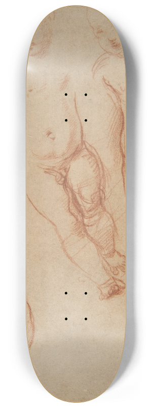 Raphael - Studies of the Christ Child 8.25 inch art skate deck