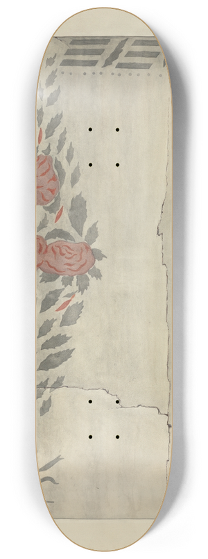 Ray Holden - Wall Stencil (Section of) 8.25 inch art skate deck