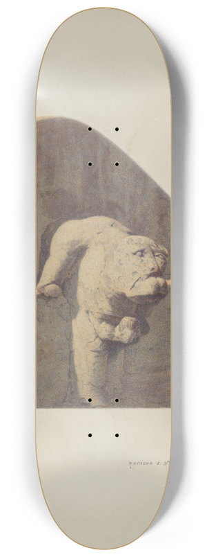 Raymond E. Noble - Water Spout, Sandstone 8.25 inch art skate deck