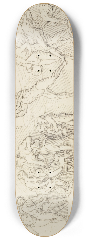 Raymond Lafage - Die Erziehung des Bacchus 8.25 inch art skate deck