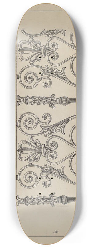 Ray Price - Cast Iron Balcony Rail 8.25 inch art skate deck