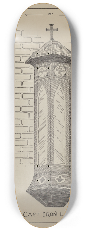 Ray Price - Cast Iron Lamp 8.25 inch art skate deck