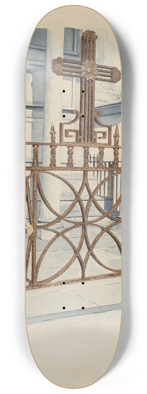 Ray Price - Iron Gate and Fence 8.25 inch art skate deck