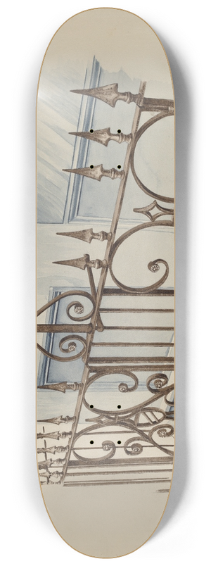 Ray Price - Iron Gate and Fence 8.25 inch art skate deck