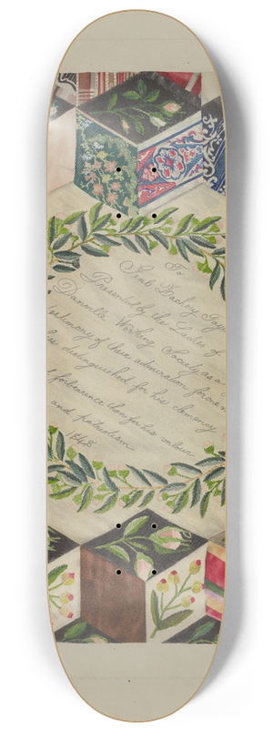 Ray Price - Patchwork Quilt 8.25 inch art skate deck