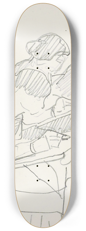 Reijer Stolk - Drie vrouwen in een tekenklas 8.25 inch art skate deck
