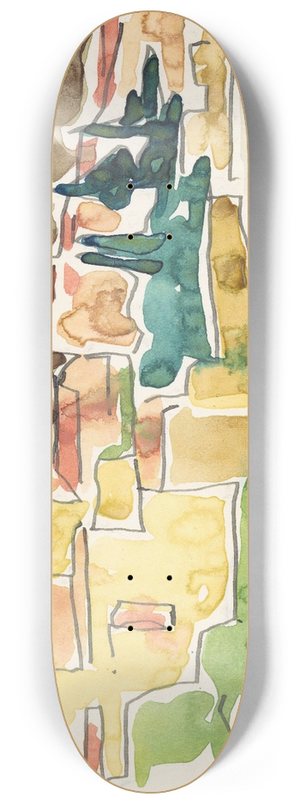 Reijer Stolk - Gezicht op Verona 8.25 inch art skate deck