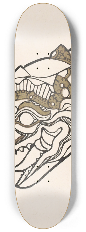 Reijer Stolk - Kop van Garoeda 8.25 inch art skate deck Reijer Stolk - Kop van Garoeda 8.25 inch art skate deck