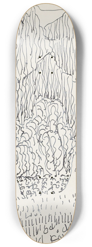 Reijer Stolk - Landschap met bomen 8.25 inch art skate deck Reijer Stolk - Landschap met bomen 8.25 inch art skate deck