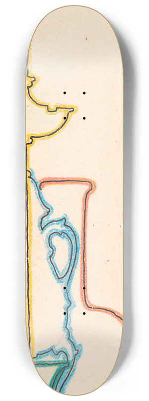 Reijer Stolk - Ontwerp voor reclame voor `Antiques 8.25 inch art skate deck