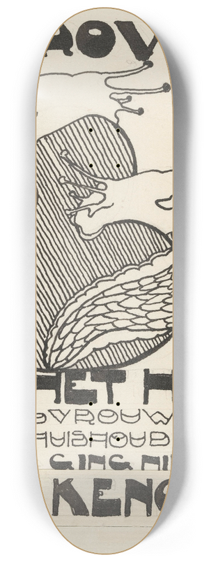 Reijer Stolk - Ontwerp voor reclame voor `JRA Huishoudpoeder 8.25 inch art skate deck