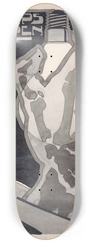 Reijer Stolk - Ontwerp voor reclame voor `Philips Lampen 8.25 inch art skate deck