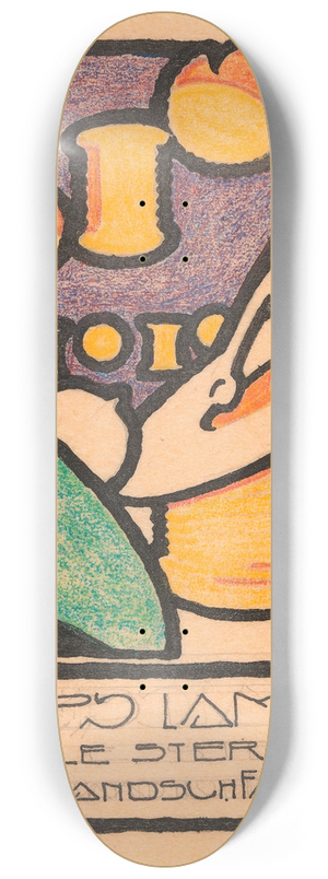 Reijer Stolk - Ontwerp voor reclame voor `Philips Lampen 8.25 inch art skate deck