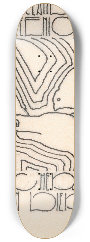 Reijer Stolk - Ontwerp voor vignet voor `Nederlandsche Vereeniging tot Bescherming van Dieren 8.25 inch art skate deck Reijer Stolk - Ontwerp voor vignet voor `Nederlandsche Vereeniging tot Bescherming van Dieren 8.25 inch art skate deck
