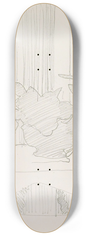 Reijer Stolk - Vaas met bloemen op een tafel 8.25 inch art skate deck Reijer Stolk - Vaas met bloemen op een tafel 8.25 inch art skate deck