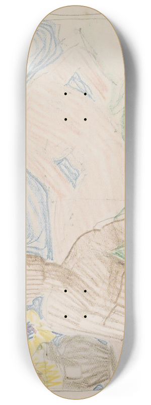 Reijer Stolk - Zittende man naast een liggende naakte vrouw op een bed 8.25 inch art skate deck Reijer Stolk - Zittende man naast een liggende naakte vrouw op een bed 8.25 inch art skate deck