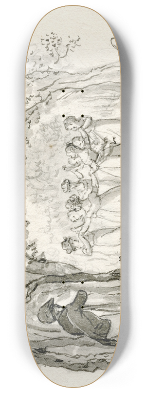 Reinier Vinkeles - Titelblad: dansende vrouwen 8.25 inch art skate deck