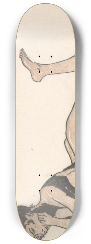 Reinier Willem Petrus de Vries - Liggende naakte vrouw 8.25 inch art skate deck