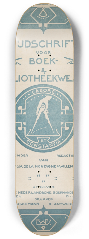 Reinier Willem Petrus de Vries - Tijdschrift voor boek- en bibliotheekwezen, september-october 1903 8.25 inch art skate deck