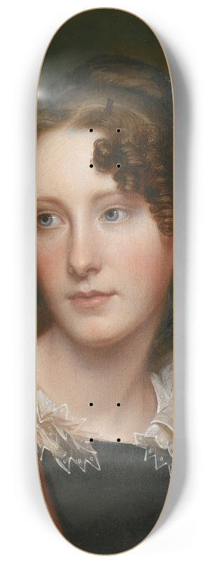 Rembrandt Peale - Portrait Of Rosalba Peale 8.25 inch art skate deck