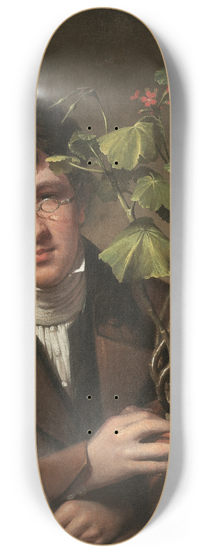Rembrandt Peale - Rubens Peale with a Geranium 8.25 inch art skate deck