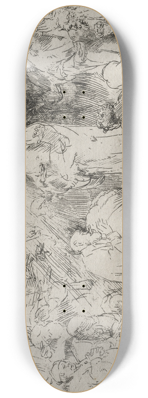 Rembrandt van Rijn - Christ Appearing to the Apostles 8.25 inch art skate deck Rembrandt van Rijn - Christ Appearing to the Apostles 8.25 inch art skate deck