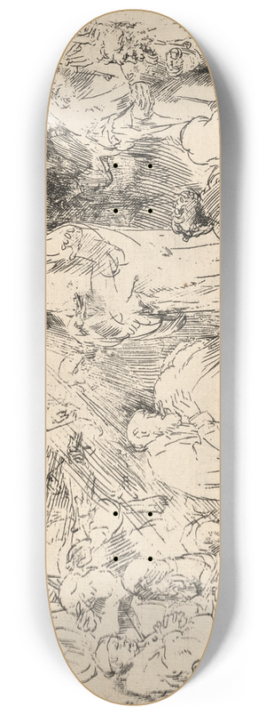 Rembrandt van Rijn - Christ appearing to the Apostles 8.25 inch art skate deck Rembrandt van Rijn - Christ appearing to the Apostles 8.25 inch art skate deck