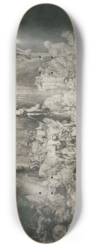 Rembrandt van Rijn - Christ Crucified Between the Two Thieves (The Three Crosses) 8.25 inch art skate deck Rembrandt van Rijn - Christ Crucified Between the Two Thieves (The Three Crosses) 8.25 inch art skate deck