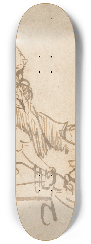 Rembrandt van Rijn - Jan Cornelisz Sylvius,the Preacher 8.25 inch art skate deck Rembrandt van Rijn - Jan Cornelisz Sylvius,the Preacher 8.25 inch art skate deck