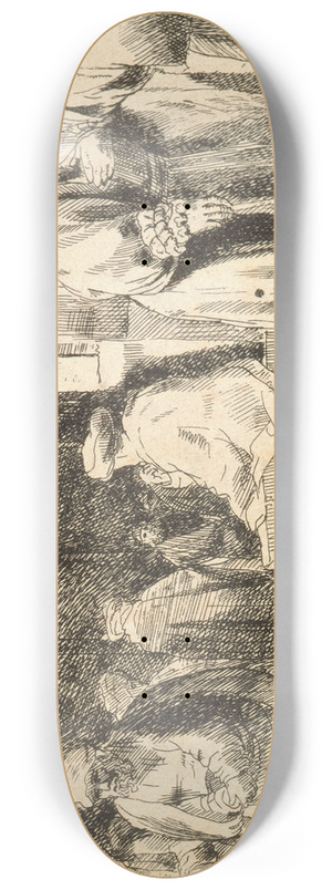 Rembrandt van Rijn - Jews in the Synagogue 8.25 inch art skate deck Rembrandt van Rijn - Jews in the Synagogue 8.25 inch art skate deck
