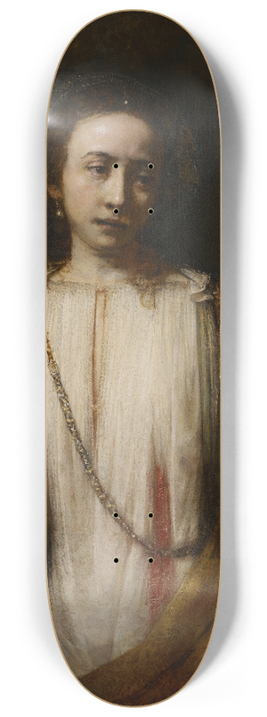 Rembrandt van Rijn - Lucretia 8.25 inch art skate deck