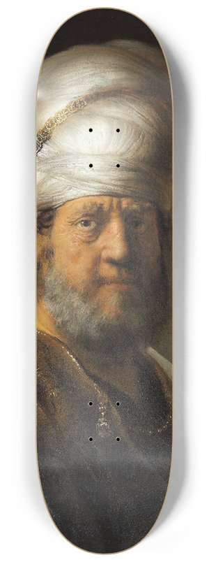 Rembrandt van Rijn - Man in Oriental Clothing 8.25 inch art skate deck Rembrandt van Rijn - Man in Oriental Clothing 8.25 inch art skate deck