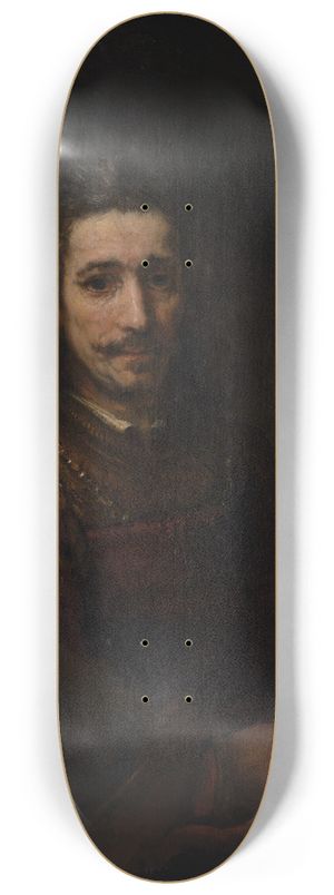 Rembrandt van Rijn - Man with a Magnifying Glass 8.25 inch art skate deck Rembrandt van Rijn - Man with a Magnifying Glass 8.25 inch art skate deck