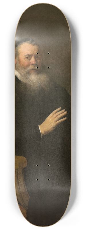 Rembrandt van Rijn - Portrait of a Clergyman 8.25 inch art skate deck Rembrandt van Rijn - Portrait of a Clergyman 8.25 inch art skate deck