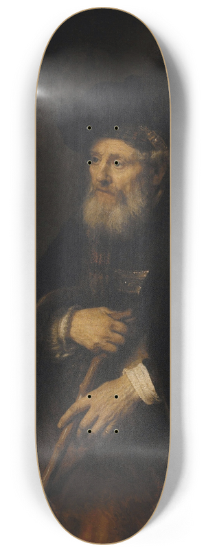 Rembrandt van Rijn - Portrait of an Old Man 8.25 inch art skate deck