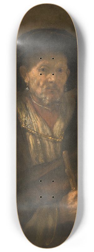 Rembrandt van Rijn - Portrait of an Old Man 8.25 inch art skate deck Rembrandt van Rijn - Portrait of an Old Man 8.25 inch art skate deck