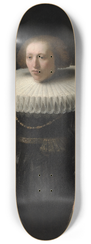 Rembrandt van Rijn - Portrait of a Woman 8.25 inch art skate deck Rembrandt van Rijn - Portrait of a Woman 8.25 inch art skate deck