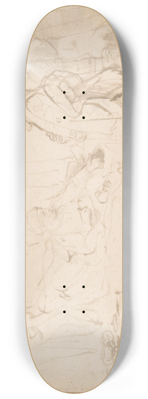 Rembrandt van Rijn - Potiphars Wife Accusing Joseph Before her Husband 8.25 inch art skate deck