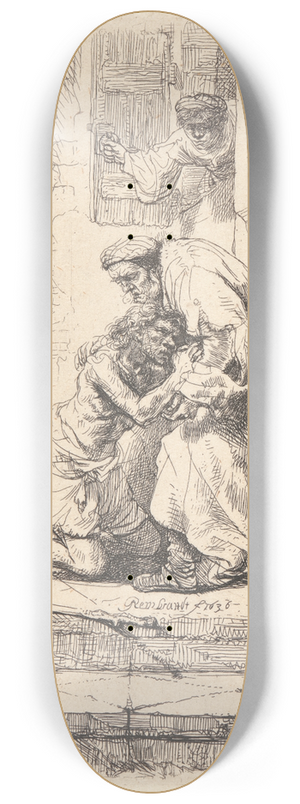 Rembrandt van Rijn - Return of the Prodigal Son 8.25 inch art skate deck Rembrandt van Rijn - Return of the Prodigal Son 8.25 inch art skate deck