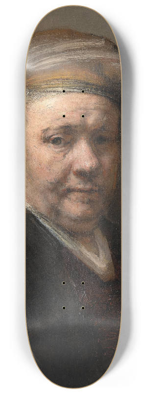 Rembrandt van Rijn - Self-Portrait 8.25 inch art skate deck