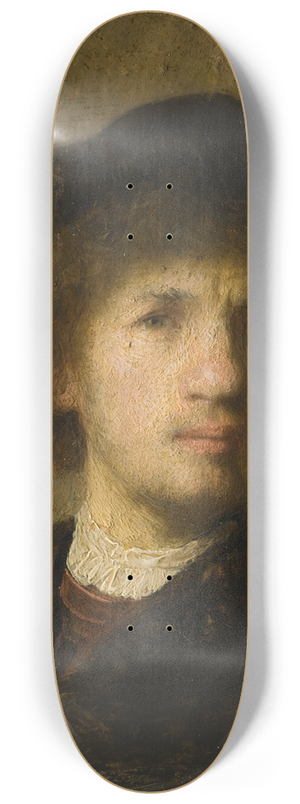 Rembrandt van Rijn - Self-portrait 8.25 inch art skate deck