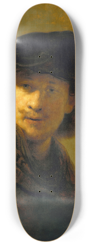 Rembrandt van Rijn - Self-portrait in a Velvet Beret 8.25 inch art skate deck Rembrandt van Rijn - Self-portrait in a Velvet Beret 8.25 inch art skate deck