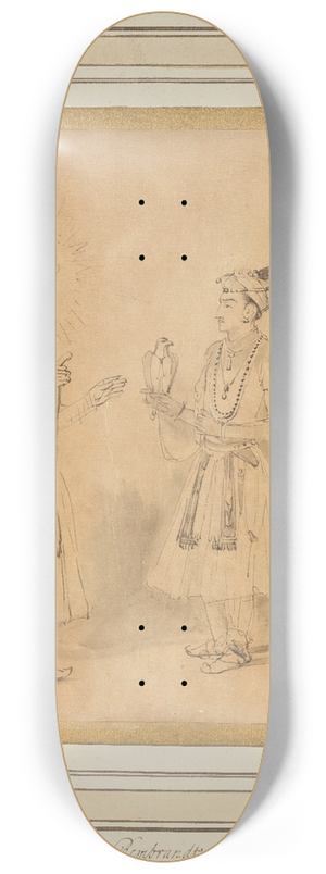 Rembrandt van Rijn - Shah Jahan and Dara Shikoh 8.25 inch art skate deck Rembrandt van Rijn - Shah Jahan and Dara Shikoh 8.25 inch art skate deck