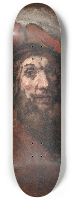 Rembrandt van Rijn - Sketch for The Knight with the Falcon, known as The Crusader 8.25 inch art skate deck Rembrandt van Rijn - Sketch for The Knight with the Falcon, known as The Crusader 8.25 inch art skate deck