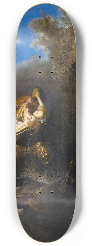 Rembrandt van Rijn - The Abduction of Proserpina 8.25 inch art skate deck Rembrandt van Rijn - The Abduction of Proserpina 8.25 inch art skate deck